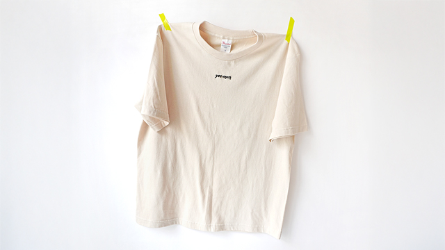 【 手刺繍 】 あなたもイエスマン!? ｜ ワンポイント Tシャツ ｜ ビッグシルエット